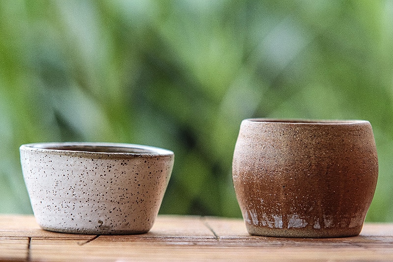 Imagem de vasos de cerâmica artesanal